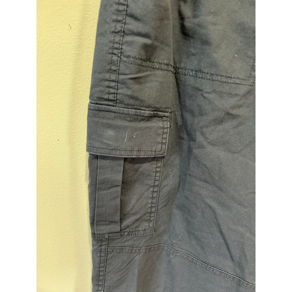 L.L. Bean flannel lined blue pants womens 16 petite favorite fit cargo gorpcore - Picture 3 of 8